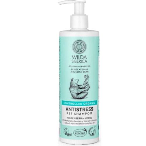Wilda Siberica. Controlled Organic, Natural & Vegan Antistress Pet Shampoo, 400 Ml