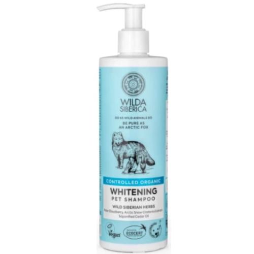 Wilda Siberica. Controlled Organic, Natural & Vegan Whitening Pet Shampoo, 400 Ml
