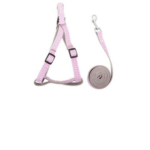 For Pet Dog Lead Chain With Harness Pink For Dog