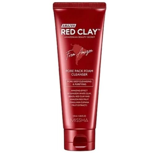 Missha Amazon Red Clay Cleansing Foam
