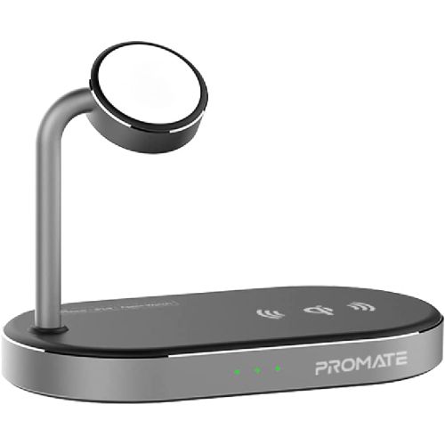 Promate Aluminum Wireless Charger Stand, WAVEPOWER.UK-GR