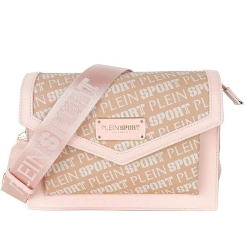 Plein Sport Pastel Pink Polyamide Crossbody Bag (PLSP-9203)