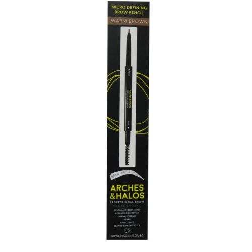 Arches And Halos Micro Difining Warm Brown 0.003oz Eyebrow Pencil