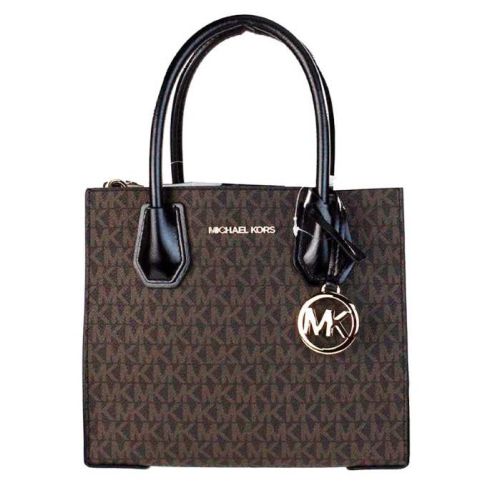 Michael Kors Mercer Medium Leather Messenger Crossbody Bag (72478)
