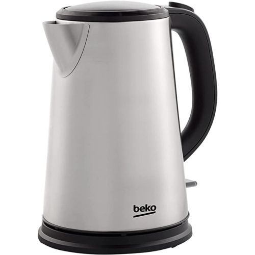 Beko WKM6226I Stainless Steel Water Kettle, 1.7 L Capacity, 2200 Watts, Auto Off, 360 Degree Rotation