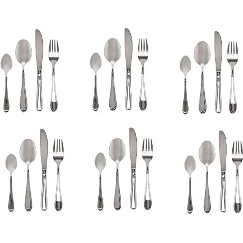 Winsor 24-Piece Stainless Steel Cutlery Set With Stand, WR4000-24PR