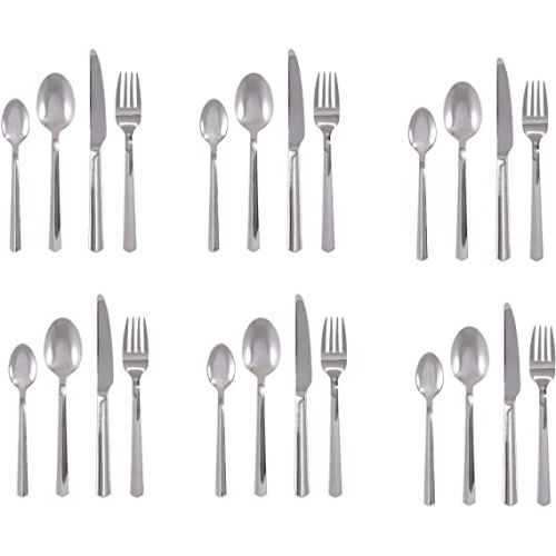 Winsor 24-Piece Stainless Steel Cutlery Set with Stand, WR7000-24