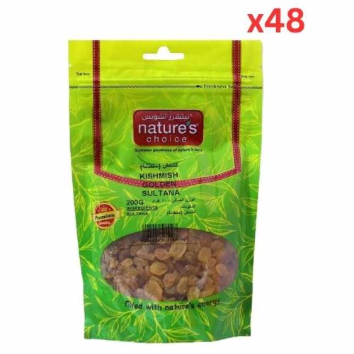 Natures Choice Kishmish Iranian, 200 gm Pack Of 48 (UAE Delivery Only)