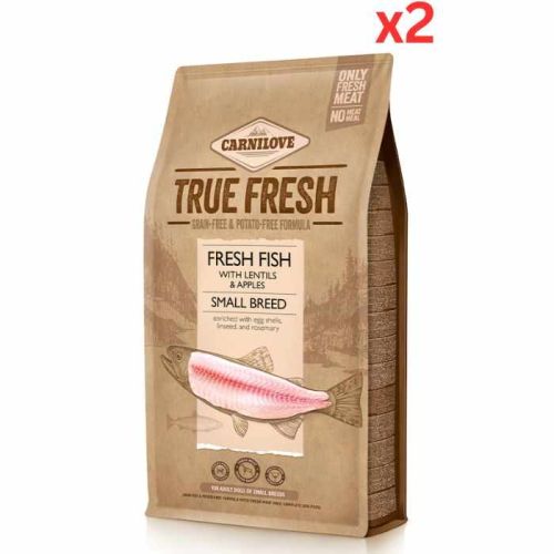 Carnilove True Fresh Fish For Adult Small Breed Dogs 1.4kg (Pack of 2) 