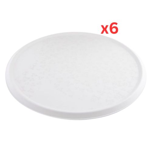 Georplast Alfa Food Placemat - White (Pack of 6)