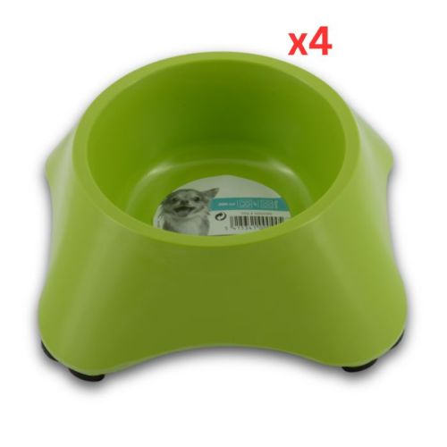 M-PETS Melamine Single Bowl Green 300ml (Pack of 4)