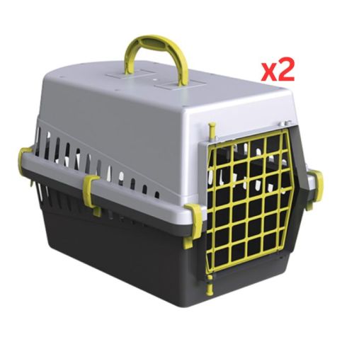 Georplast Transportino Pet Carrier - Limegreen (Pack of 2)