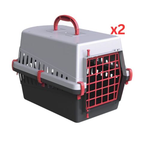 Georplast Transportino Pet Carrier - Red (Pack of 2)