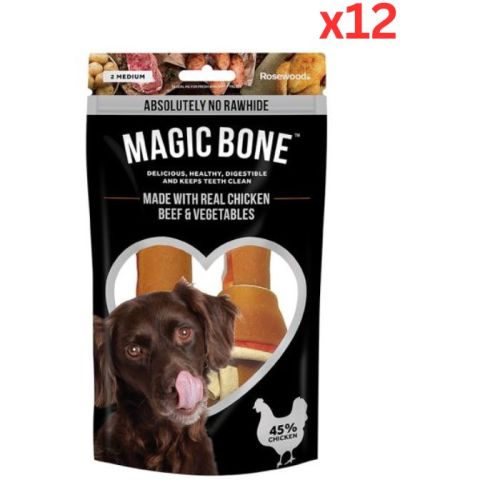  Rosewood Magic Bone Chicken Dog Treats (140g x 12)