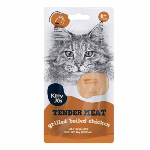 Kitty Joy Tender Meat Grilled Boiled Chicken Cat Treats 25g  (Pack of 9)