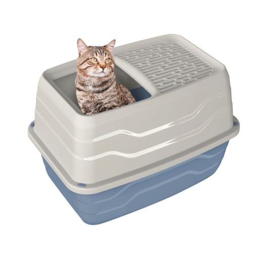 Georplast Salto Top Entry Cat Toilet - Lightblue (Pack Of 2)