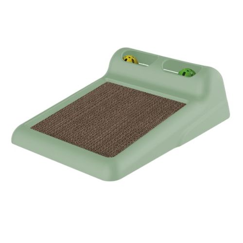 Georplast Flipper Cat Toy & Scratcher - Green (Pack Of 2)