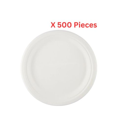 Hotpack  Bio Degradable Plate 9 Inch 500 Pieces - BDRP9