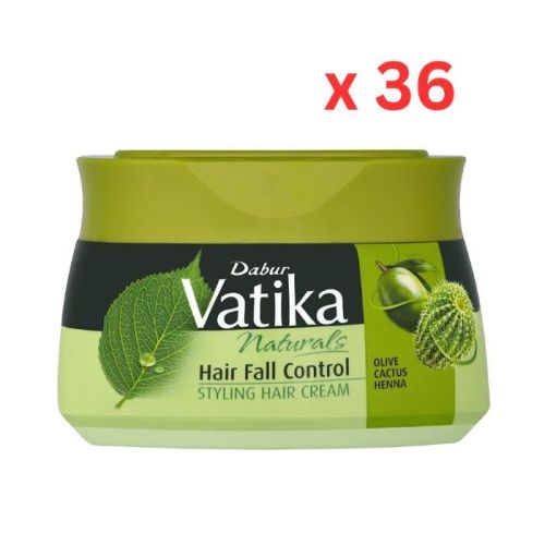 Dabur Vatika, Naturals Hair Fall Control Hair Cream - 210g x 36