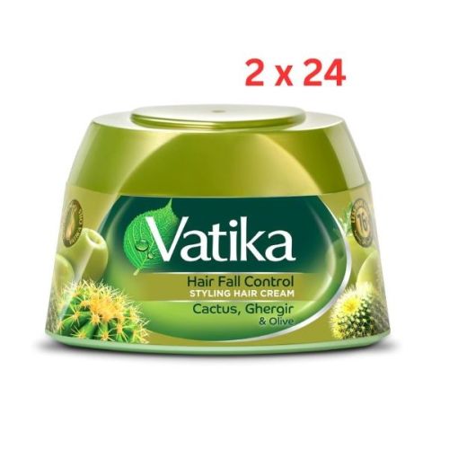 Dabur Vatika, Naturals Hair Fall Control Cream - 140g x 2 x 24