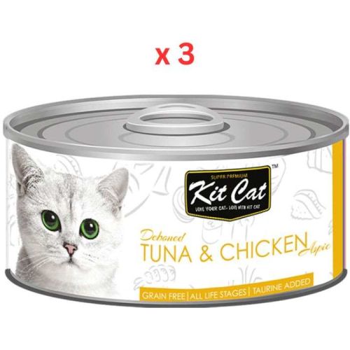 Kit Cat  Tuna & Chicken 80g Cat Wet Food (Pack Of 3)