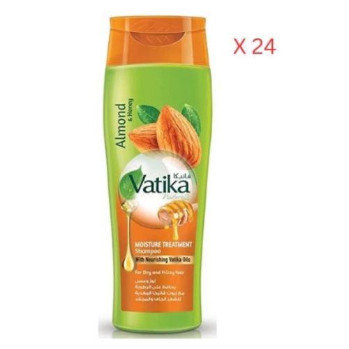 Dabur Vatika Naturals, Moisture Treatment Shampoo With Almond And Honey - 200 ml x 24