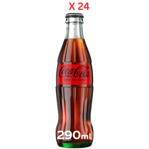 Coca-Cola Zero, Glass Bottle - 24 x 290 ml