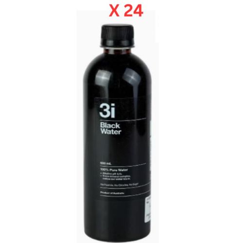 3i Black Alkaline Water 600ml x 24 Pcs (100% Pure Water)