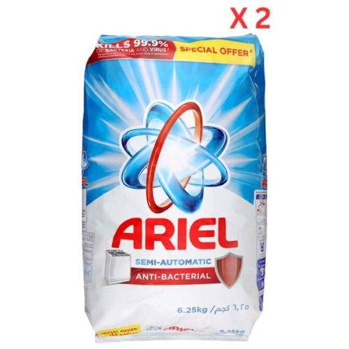 Ariel Antibacterial Laundry Detergent Automatic 6.25 kg x 2