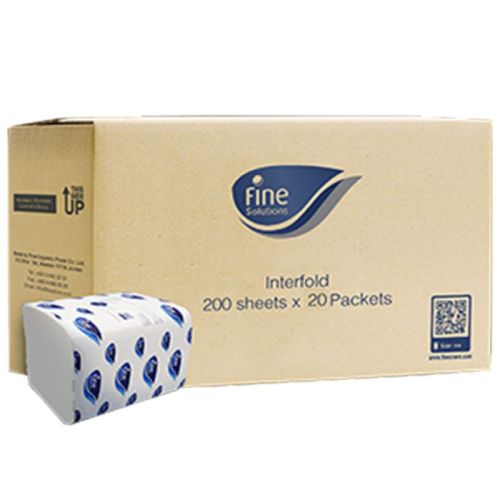 Fine Interfold Tissue, 2 Ply - 30 x 200 Sheets