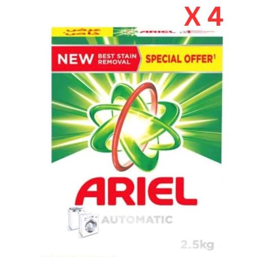 Ariel Laundry Detergent Automatic 2.5 kg x 4