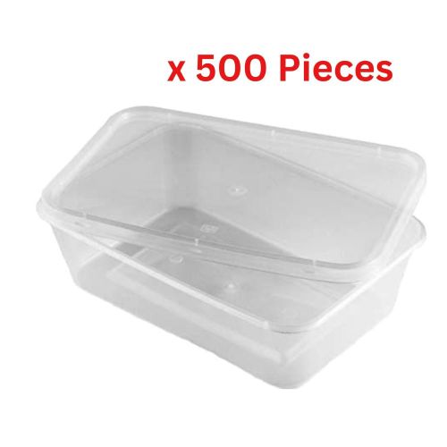 Hotpack Microwave Container  With Lid 650ml - 500 Pieces - MC650BHP+MCLIDHP