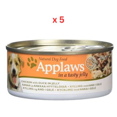 Applaws Dog Chicken With Duck In Jelly 156G Tin (Pack Of 5)