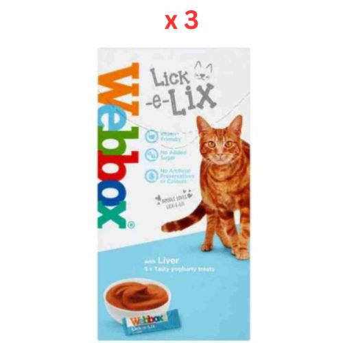 Webbox Lick -E-Lix Withliver 10G Pack of 5 (Pack Of 3)