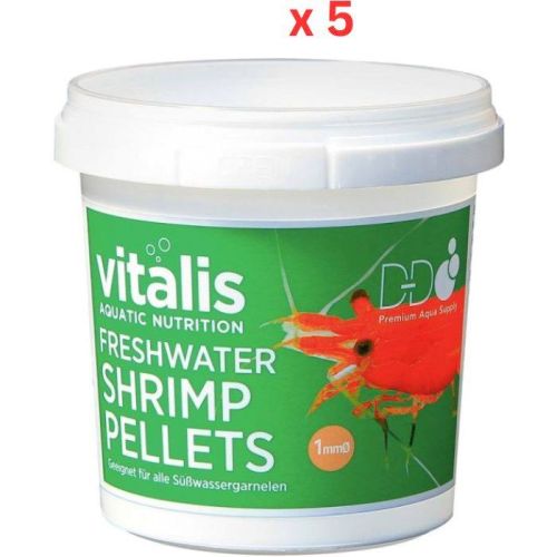 Vitalis Freshwater Shrimp Pellets 1Mm (Xs) 70G (Pack of 5)