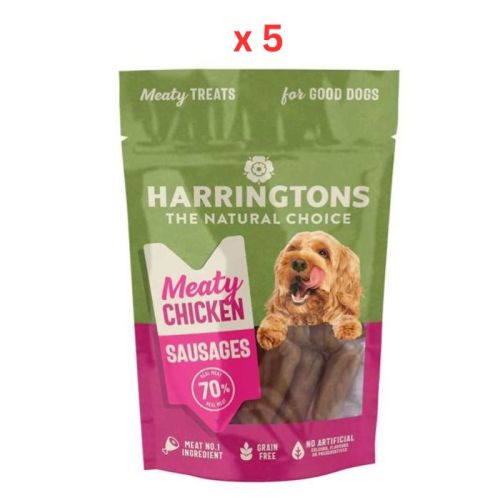 Harringtons Chicken Sausage High Meat Dog Treats 70g (Pack Of 5)