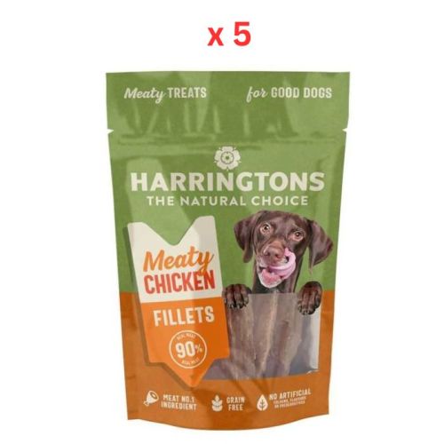 Harringtons Chicken Fillets High Meat Dog Treats 70g (Pack Of 5)