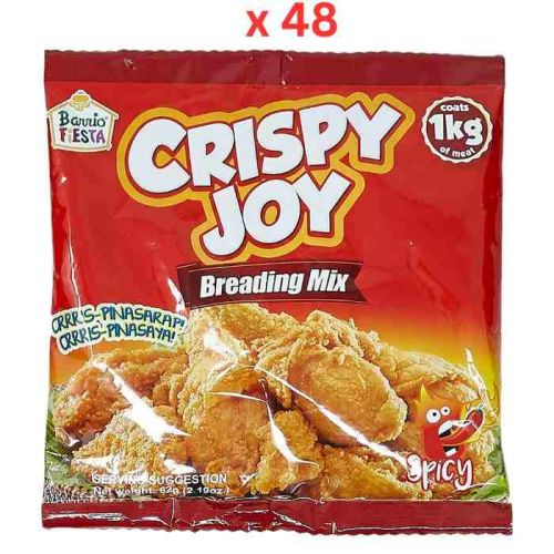 Barrio Fiesta Crispy Spicy Joy Breading, 62G Pack Of 48 (UAE Delivery Only)