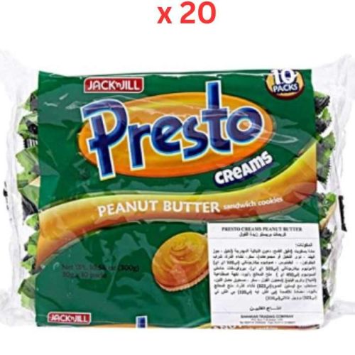 Jack N Jill Presto Creams Peanut Butter, 10 X 30 Gm Pack Of 20 (UAE Delivery Only)