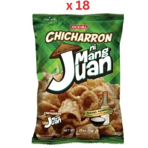 Jack N Jill Chicharron Nm Juan Palm Vinegar - 90 Gm Pack Of 18 (UAE Delivery Only)