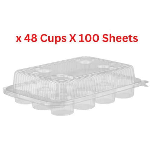 Hotpack Baking Mould 1 Oz Italian Muffin Tray - 48 Cups X 100 Sheets - MT1