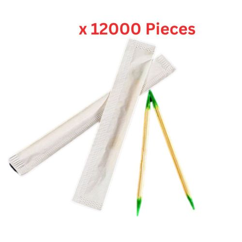Hotpack Disposable Wrapped Mint Tooth Pick 12000 Pieces - MTP