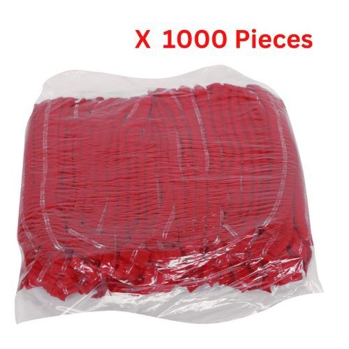 Hotpack - 1000-piece Nurse Bouffant hairnet Cap Red - NCAPR