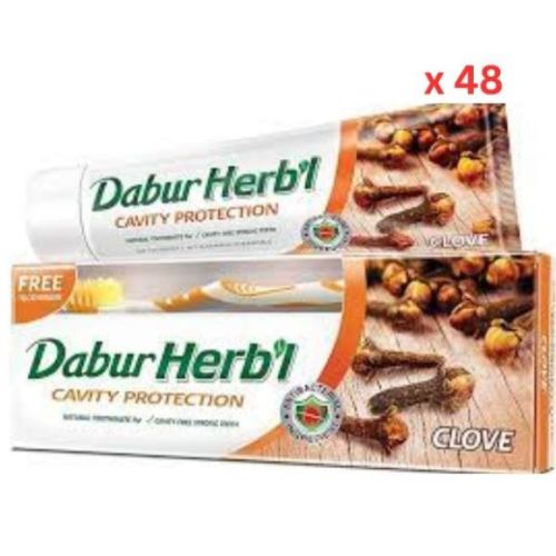 Dabur Herbal Toothpaste, Clove - 150g x 48
