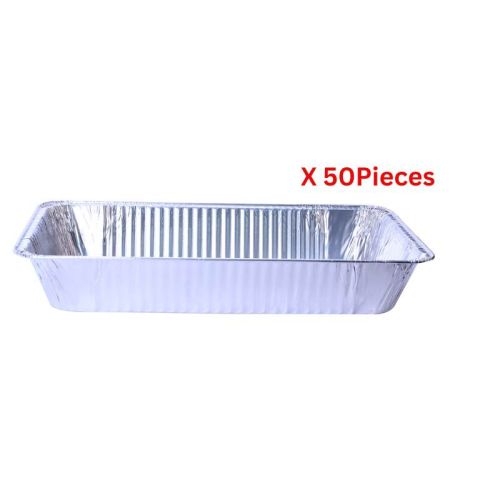 Hotpack Aluminium Gastronom Base With Hood Lid - 50 Pieces - 53885+53885H