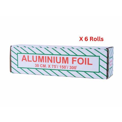 Hotpack Aluminium Foil 30cmx150m (Economy), 6 Rolls