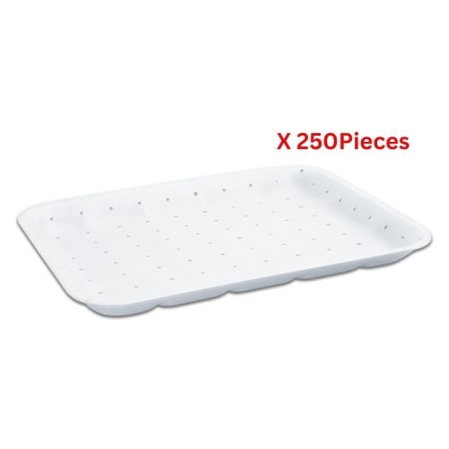 Hotpack Meat Tray Foam Absorbent White - 250 Pieces -  18AB