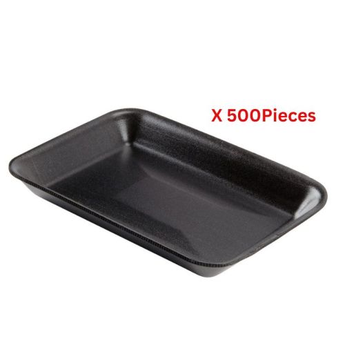 Hotpack Foam Trays Black  500 Pieces - 3MB