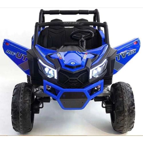 Megastar Ride On 24V Giant Goblin Electric Jeep 2 seater with Remote Control, Blue - XMX613-Blue (UAE Delivery Only)