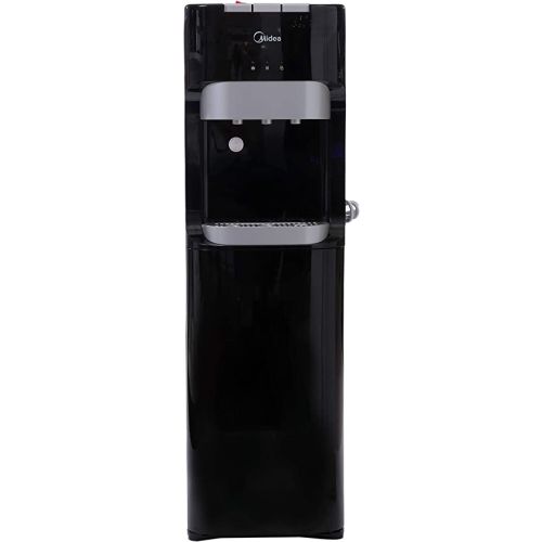 Midea Water Dispenser, Bottom Loading, Hot Cold And Ambient Temperature, Ice Cold Technology, Empty Bottle Indicator, Floor Standing, Child Safety lock, Best for Home, Office & Pantry-(Black)-(YL1633S)